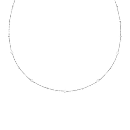 Ania Haie Silver Disc Station Necklace