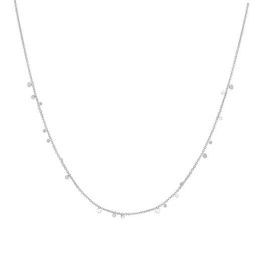 Ania Haie Silver Mini Disc Drop Stacking Necklace