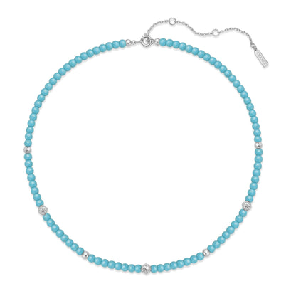 Ania Haie Silver Lab Created Turquoise Necklace