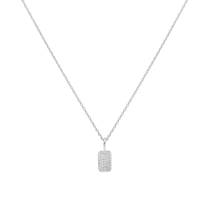 Ania Haie Silver Pave Pendant Necklace