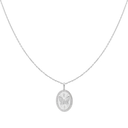 Ania Haie Silver Butterfly Pendant Necklace