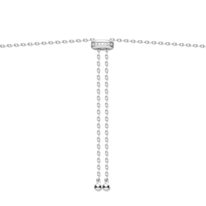 Ania Haie Silver Bezel Cubic Zirconia Station Necklace