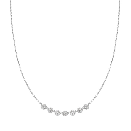 Ania Haie Silver Pave Multi Beaded Chain Necklace