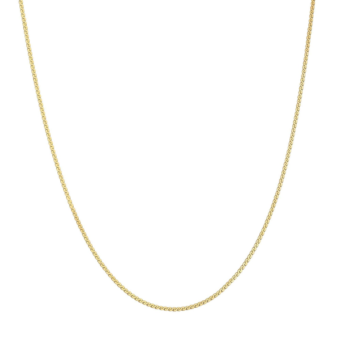 Ania Haie Gold Flat S Link Chain Necklace