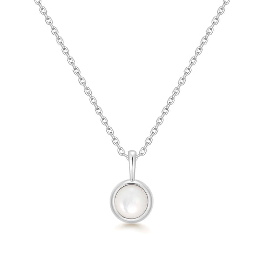 Ania Haie Silver Mother of Pearl Pendant Necklace