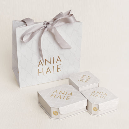 Ania Haie Silver Eight-Pointed Star Stud Earrings