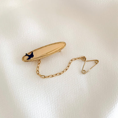 Blue Bird Baby Brooch