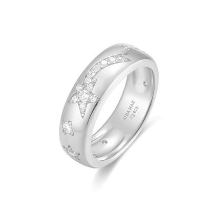 Silver Celestial Chunky Ring