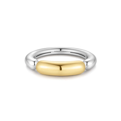 Ania Haie Two-Tone Segmented Puffy Ring