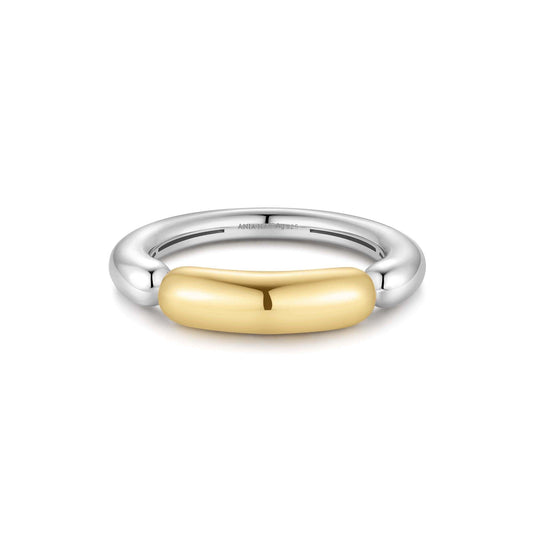 Ania Haie Two-Tone Segmented Puffy Ring