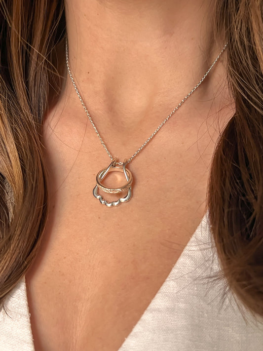 Silver Ring Keeper Holder Necklace | By Angeline Australia