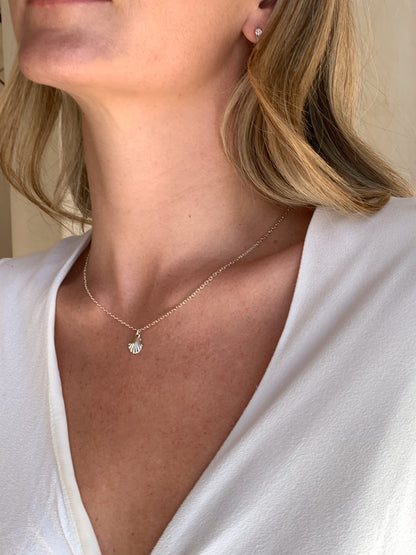 Silver Shell Necklace 