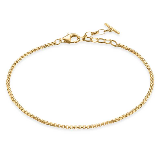Sterling Silver Gold Plated Dainty Bracelet