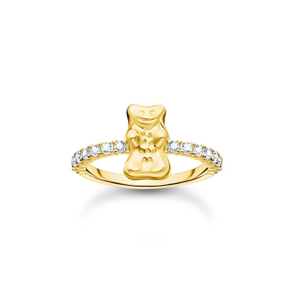 THOMAS SABO Ring with Gold HARIBO goldbear and zirconia