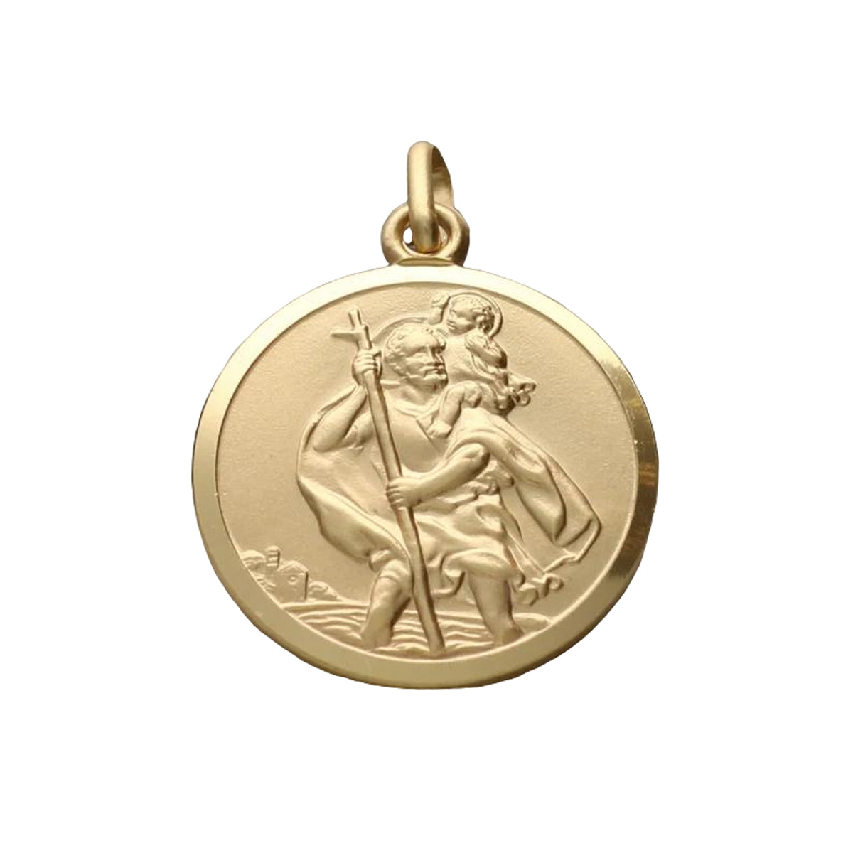 St Christoper Pendant 9CT Yellow Gold