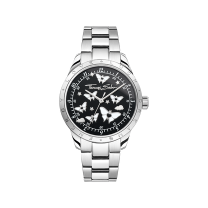 THOMAS SABO Luminescent Butterfly Watch Black Dial