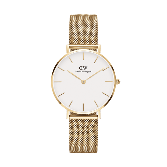 Daniel Wellington Petite 36 Evergold Gold & White Watch
