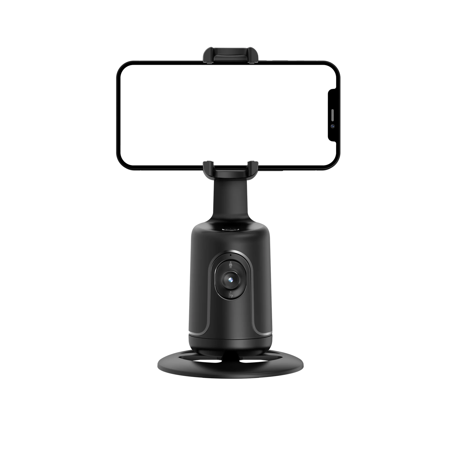 auto facing selfie stick tracking 360 in with mobile phone horizontal