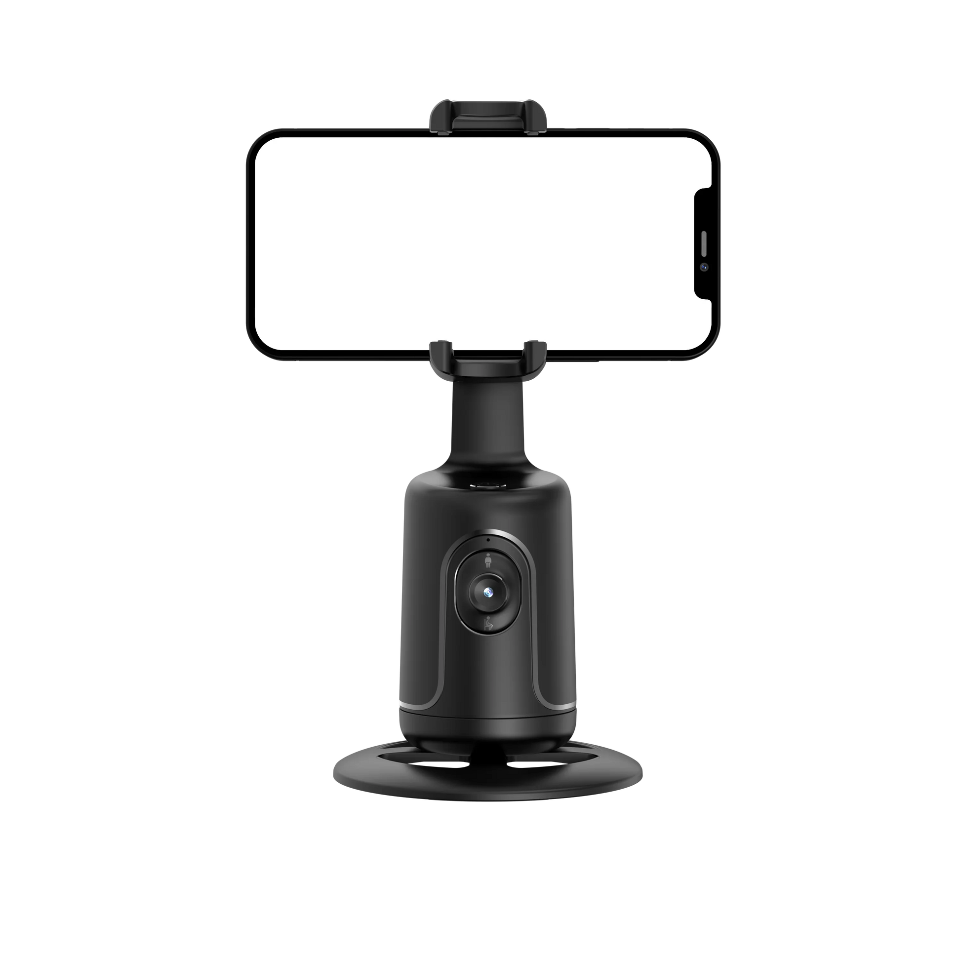 auto facing selfie stick tracking 360 in with mobile phone horizontal