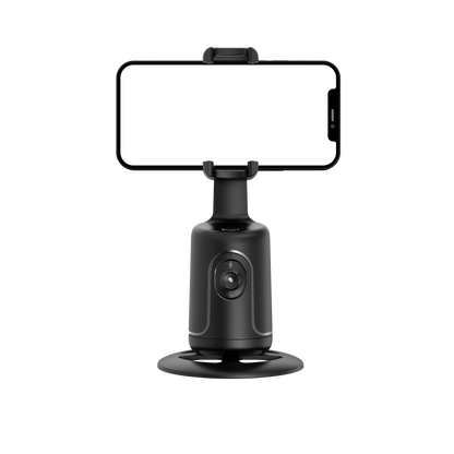 auto facing selfie stick tracking 360 in with mobile phone horizontal
