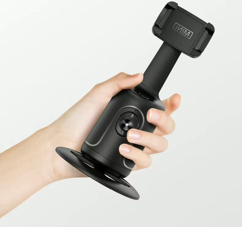 auto facing selfie stick tracking 360 in hand