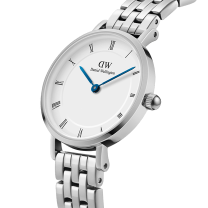 Daniel Wellington Petite Roman Numerals 28 5-Link S White Watch