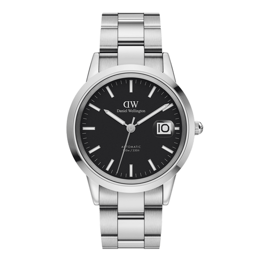 Daniel Wellington Iconic Link Automatic 40 Silver & Black Watch