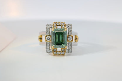 beautiful green gemstone ring
