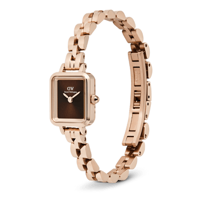 Daniel Wellington Quadro Mini Arch 3-link Amber Sunray Rose Gold
