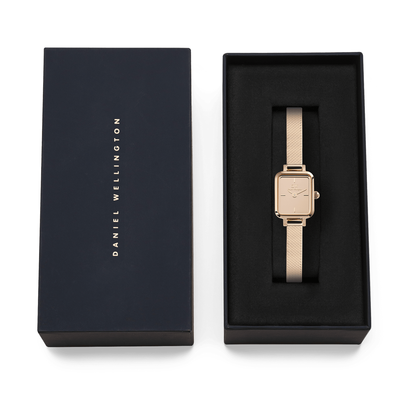 Daniel Wellington Quadro Mini Reflection Rose Gold Watch