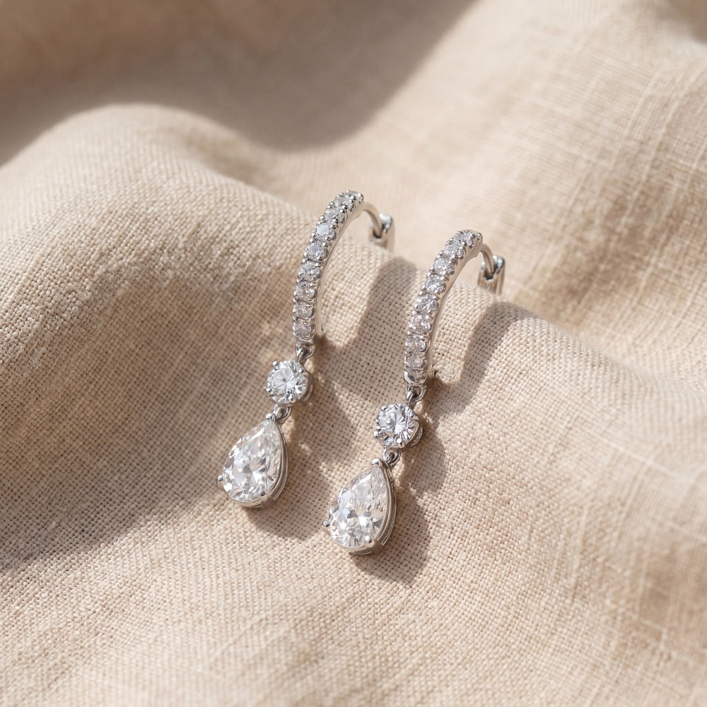 diamond drop earrings 