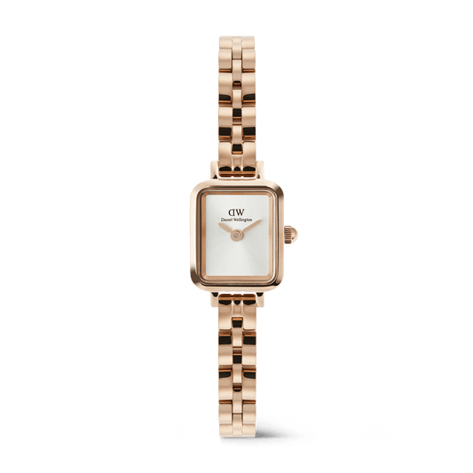 Daniel Wellington Quadro Mini Arch 3-link White Sunray Rose Gold