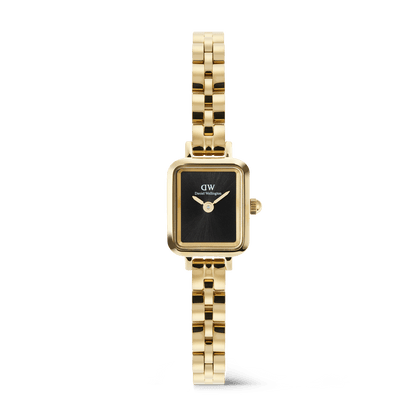 Daniel Wellington Quadro Mini Arch 3-link Onyx Sunray Gold