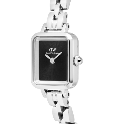 Daniel Wellington Quadro Mini Arch 3-link Onyx Sunray Silver