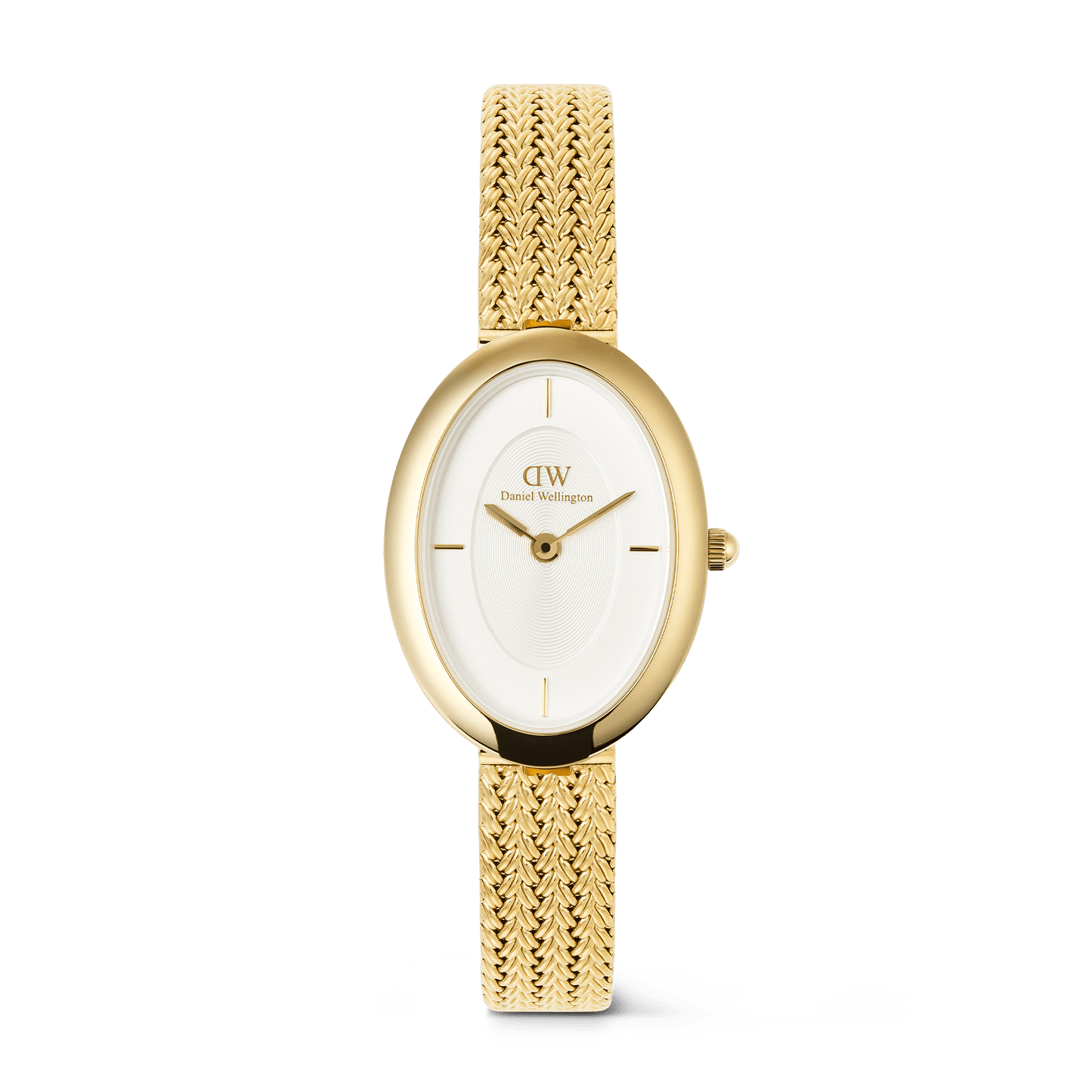 Daniel Wellington Juliette Braided Mesh White Sunray Gold