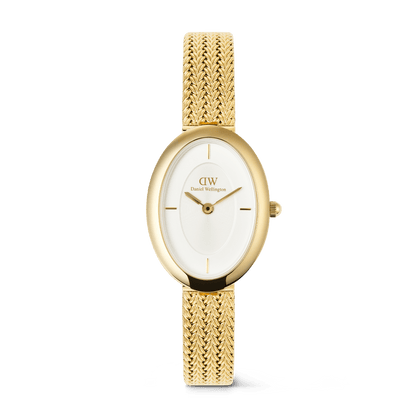 Daniel Wellington Juliette Braided Mesh White Sunray Gold