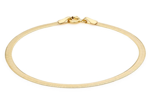 herringbone gold bracelet 