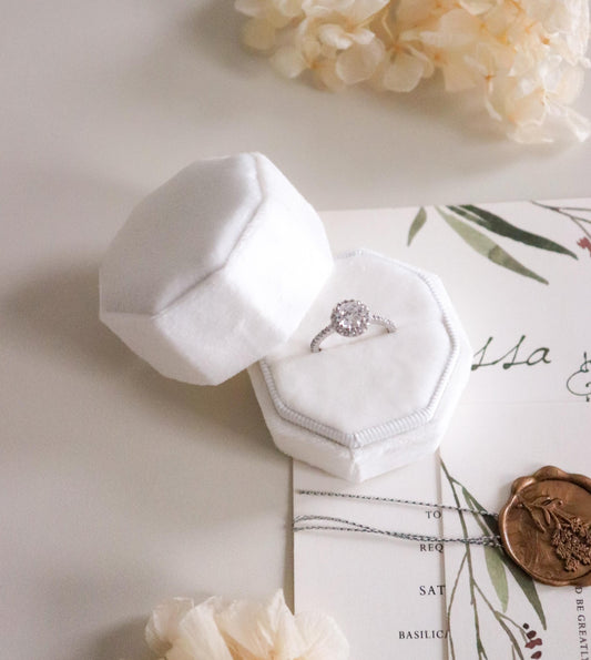 Ring Box Engagement Wedding Single Double Triple Proposal Celebration DIY Wedding Ring Bearer