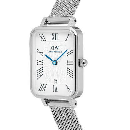 Daniel Wellington Quadro Sterling  Roman Numerals Date