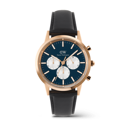 Daniel Wellington Iconic Chronograph Sheffield Arctic Panda Rose Gold