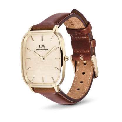 Daniel Wellington Marlon St Mawes Gold Linen Watch
