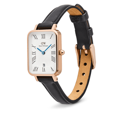 Daniel Wellington Quadro Roman Numerals Date Sheffield Rose Gold