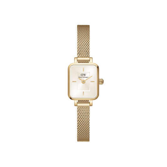 Daniel Wellington Quadro Mini Evergold Champagne Watch