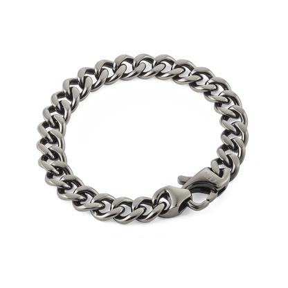 Daniel Wellington Ellipse Cuban Chain Bracelet Graphite