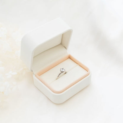 white double wedding ring box for ceremonies and proposals | By Angeline Australia 