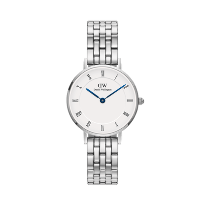 Daniel Wellington Petite Roman Numerals 28 5-Link S White Watch