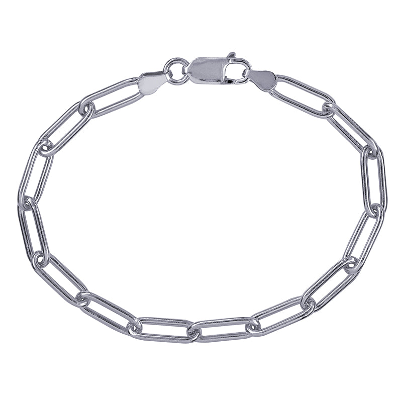 Paperclip Sterling Silver Bracelet