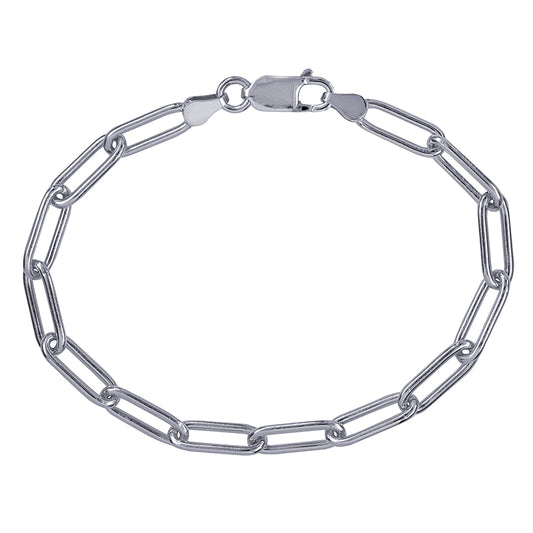 Paperclip Sterling Silver Bracelet