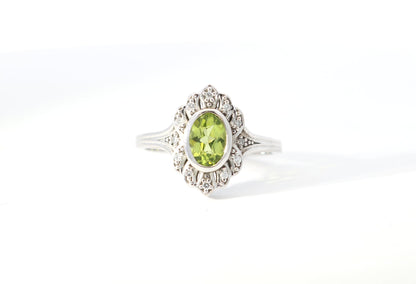 peridot august birthstone ring