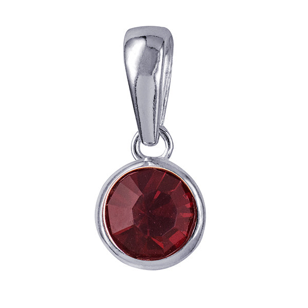 925 Sterling Silver Birthstone Stud Necklace BEZEL SET